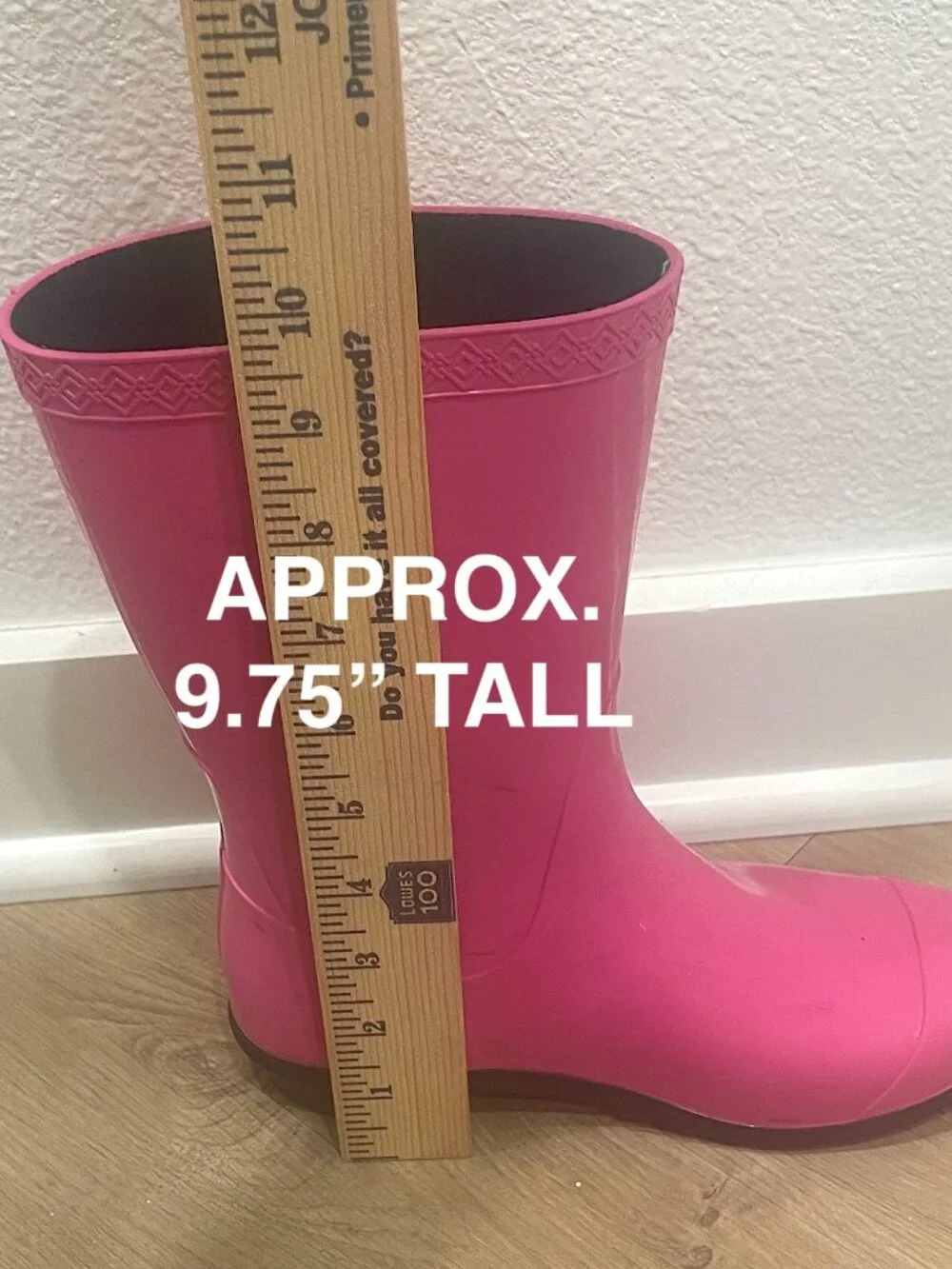 UGG Pink Rain Boots Kids Sz 1 Preppy Rainy Day Rubber Boots EUC Cottagecore